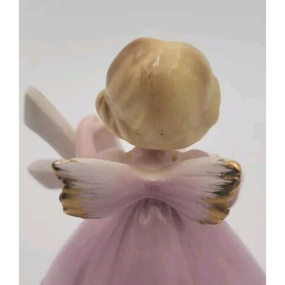 Josef Originals 4th Birthday Girl Angel Figurine Tag And Stickers Watering Can - Picture 11 of 16